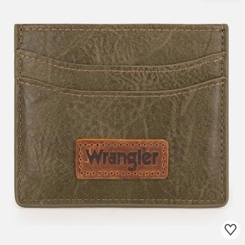 Wrangler Forest Green Card Holder